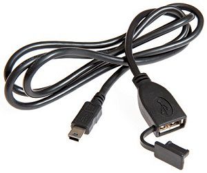 KABEL USB MINI (M) - USB (F)  100 CM ZAMYKANE